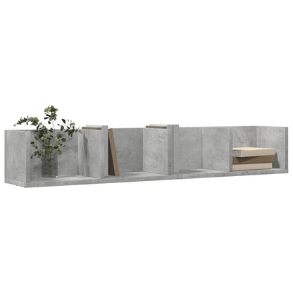 Mobili Parete 2 pz Grigio Cemento 99x18x16,5 cm in Multistrato