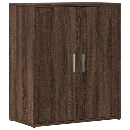 Credenza Rovere Marrone 60x31x70 cm in Legno Multistrato