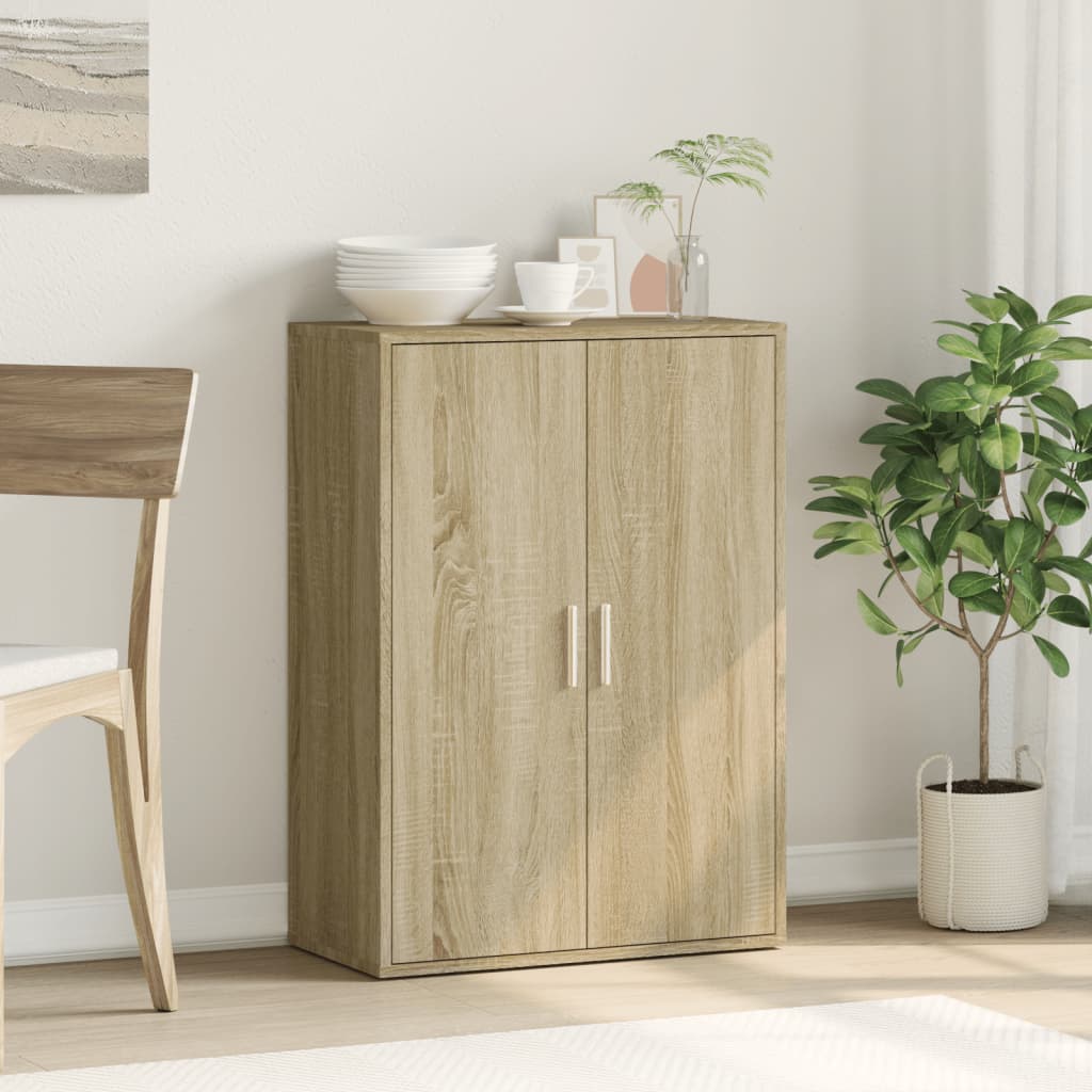 Credenza Rovere Sonoma 60x31x84 cm in Legno Multistrato