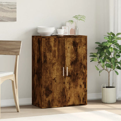Credenza Rovere Fumo 60x31x84 cm in Legno Multistrato