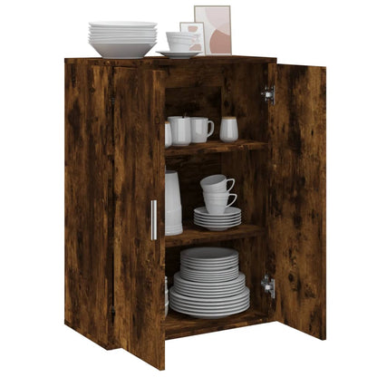 Credenza Rovere Fumo 60x31x84 cm in Legno Multistrato
