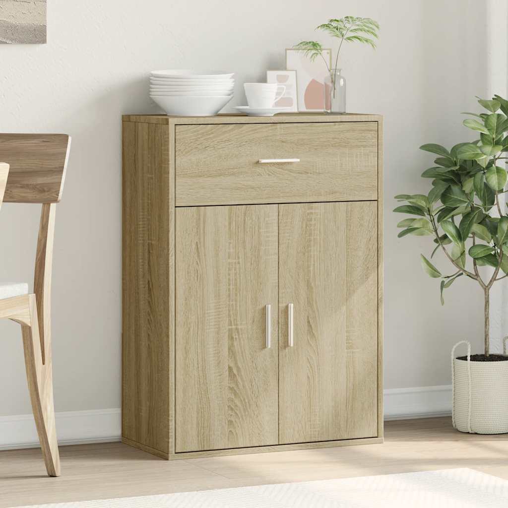 Credenza Rovere Sonoma 60x30x84 cm in Legno Multistrato