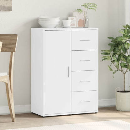 Credenza Bianca 60x31x84 cm in Legno Multistrato