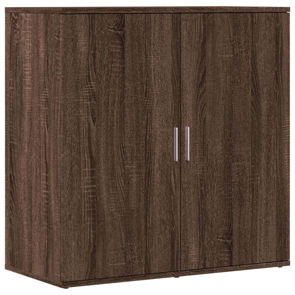 Credenza Rovere Marrone 79x38x80 cm in Legno Multistrato