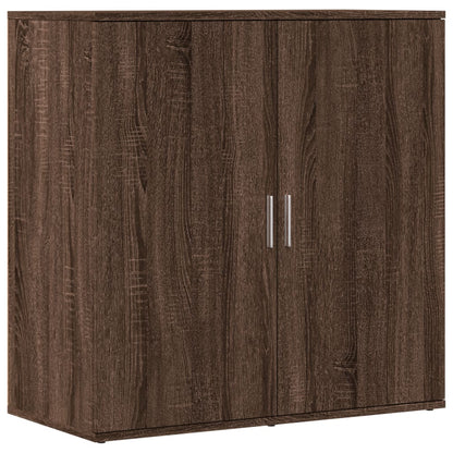 Credenza Rovere Marrone 79x38x80 cm in Legno Multistrato