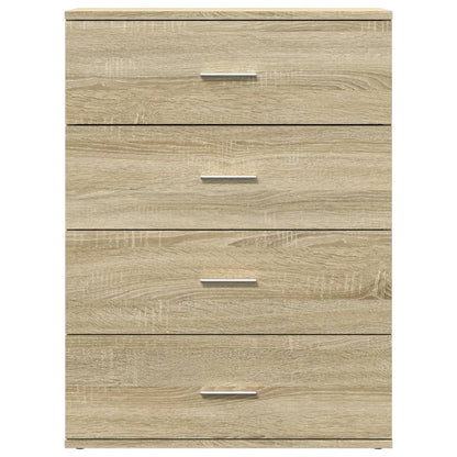 Credenza Rovere Sonoma 60x39x80 cm in Legno Multistrato