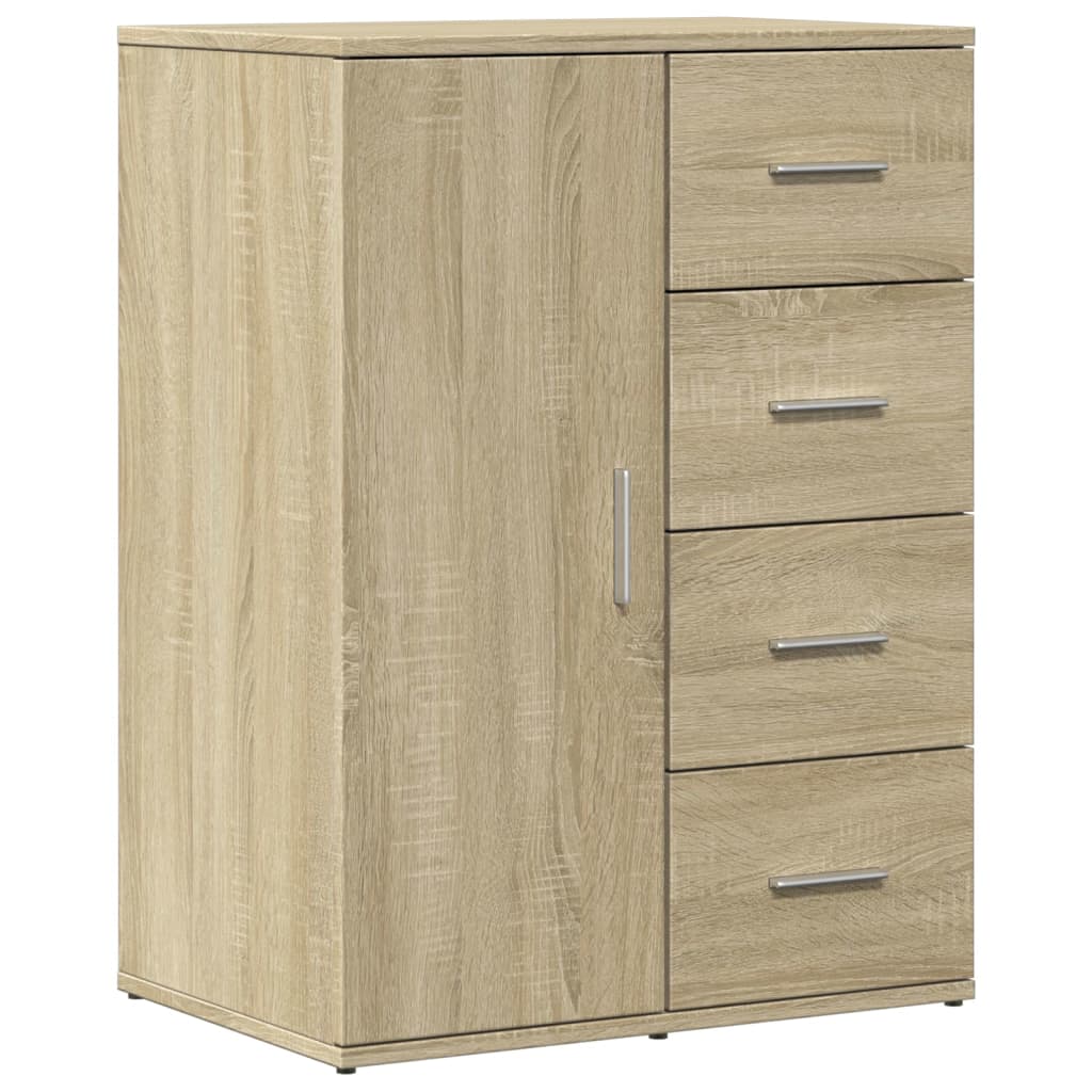 Credenza Rovere Sonoma 59x39x80 cm in Legno Multistrato