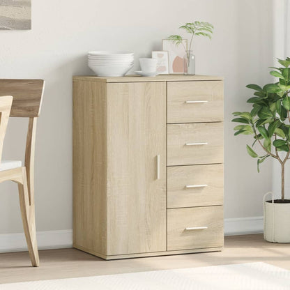 Credenza Rovere Sonoma 59x39x80 cm in Legno Multistrato