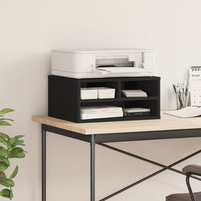 Supporto per Stampante Nero 49x40x22,5 cm Legno Multistrato