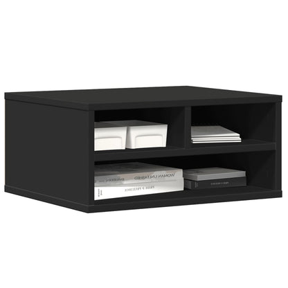 Supporto per Stampante Nero 49x40x22,5 cm Legno Multistrato