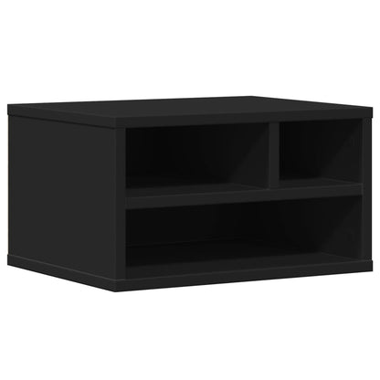 Supporto per Stampante Nero 40x32x22,5 cm in Legno Multistrato