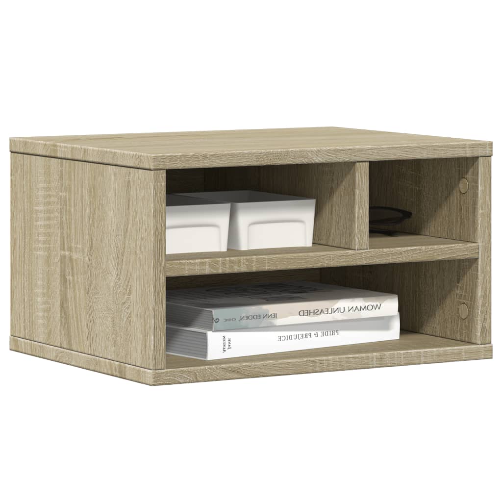 Supporto Stampante Rovere Sonoma 40x32x22,5cm Legno Multistrato