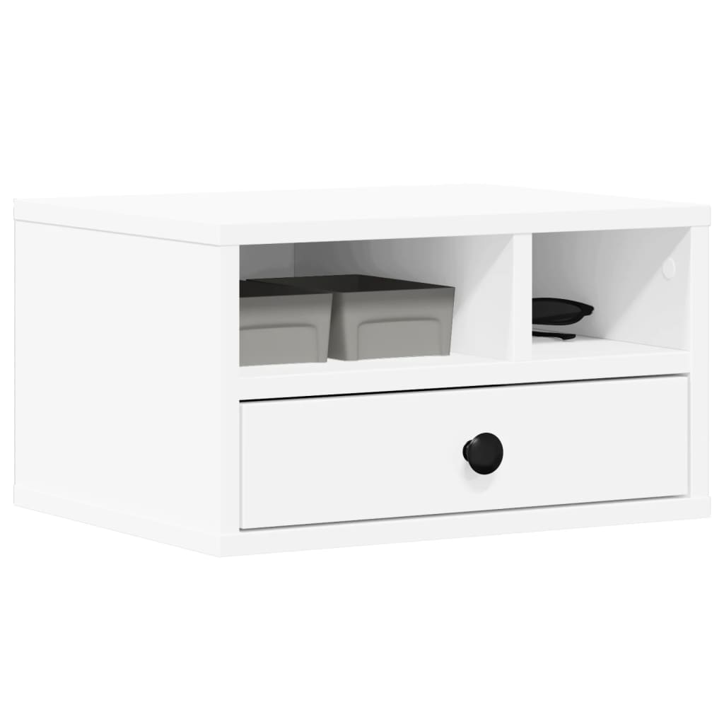 Supporto per Stampante Bianco 40x32x22,5 cm Legno Multistrato
