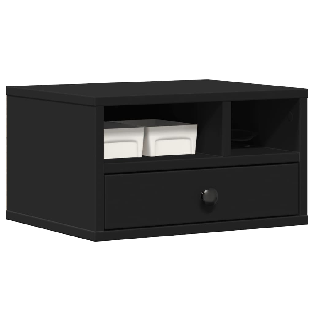 Supporto per Stampante Nero 40x32x22,5 cm in Legno Multistrato