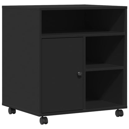 Supporto per Stampante con Ruote Nero 41x32x48 cm