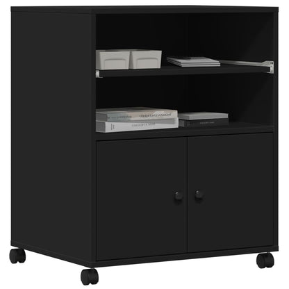 Supporto per Stampante con Ruote Nero 60x48x74 cm
