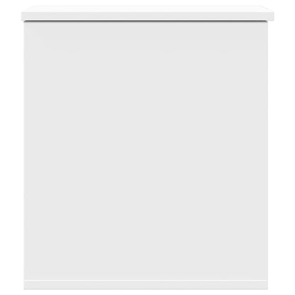 Contenitore Portaoggetti Bianco 40x42x46 cm Legno Multistrato