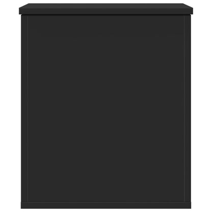 Contenitore Portaoggetti Nero 40x42x46 cm Legno Multistrato