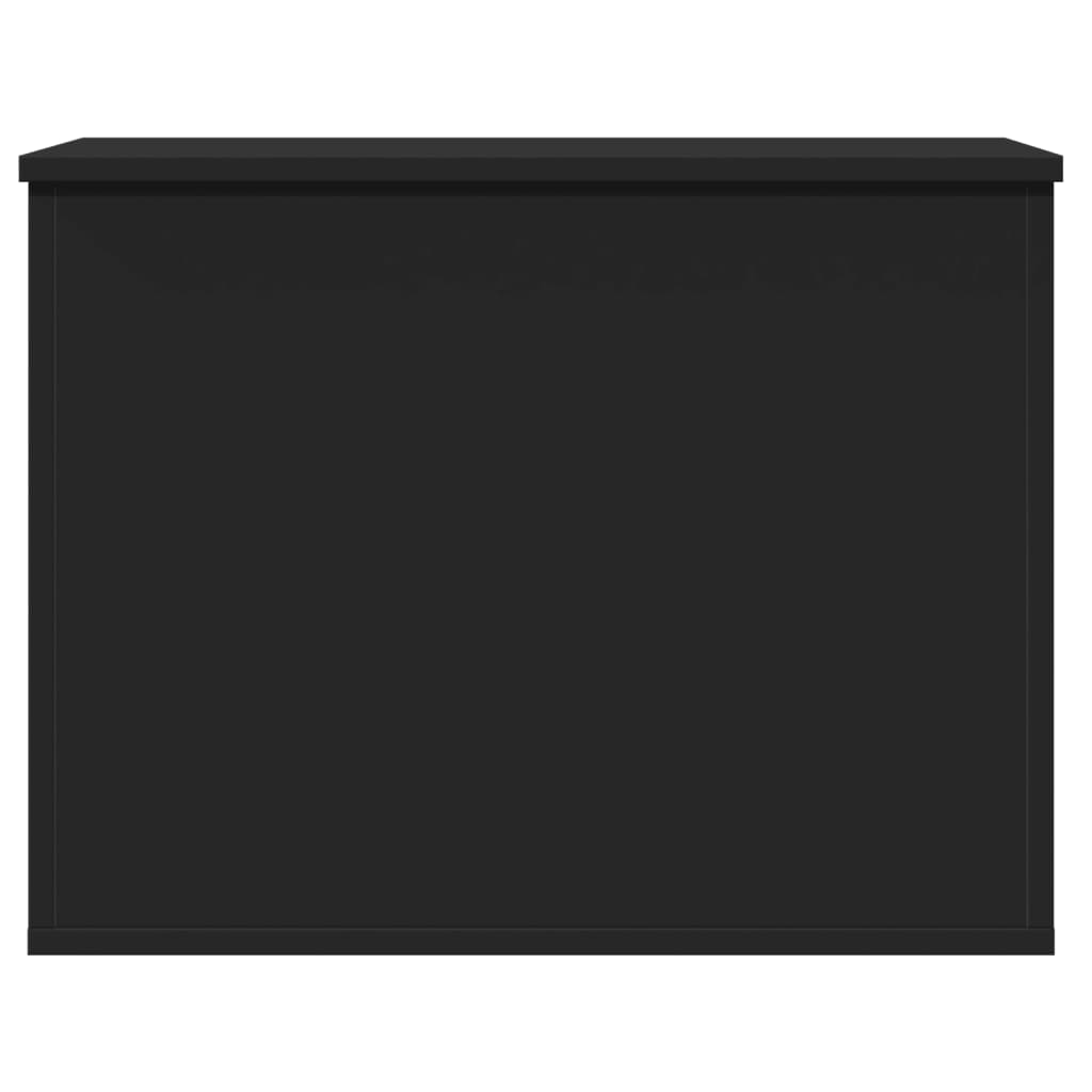 Contenitore Portaoggetti Nero 60x42x46 cm Legno Multistrato