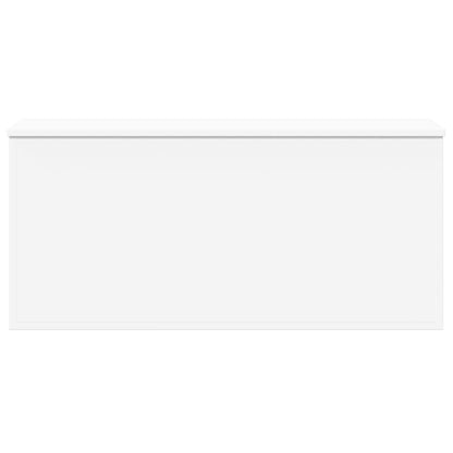 Contenitore Portaoggetti Bianco 100x42x46 cm Legno Multistrato
