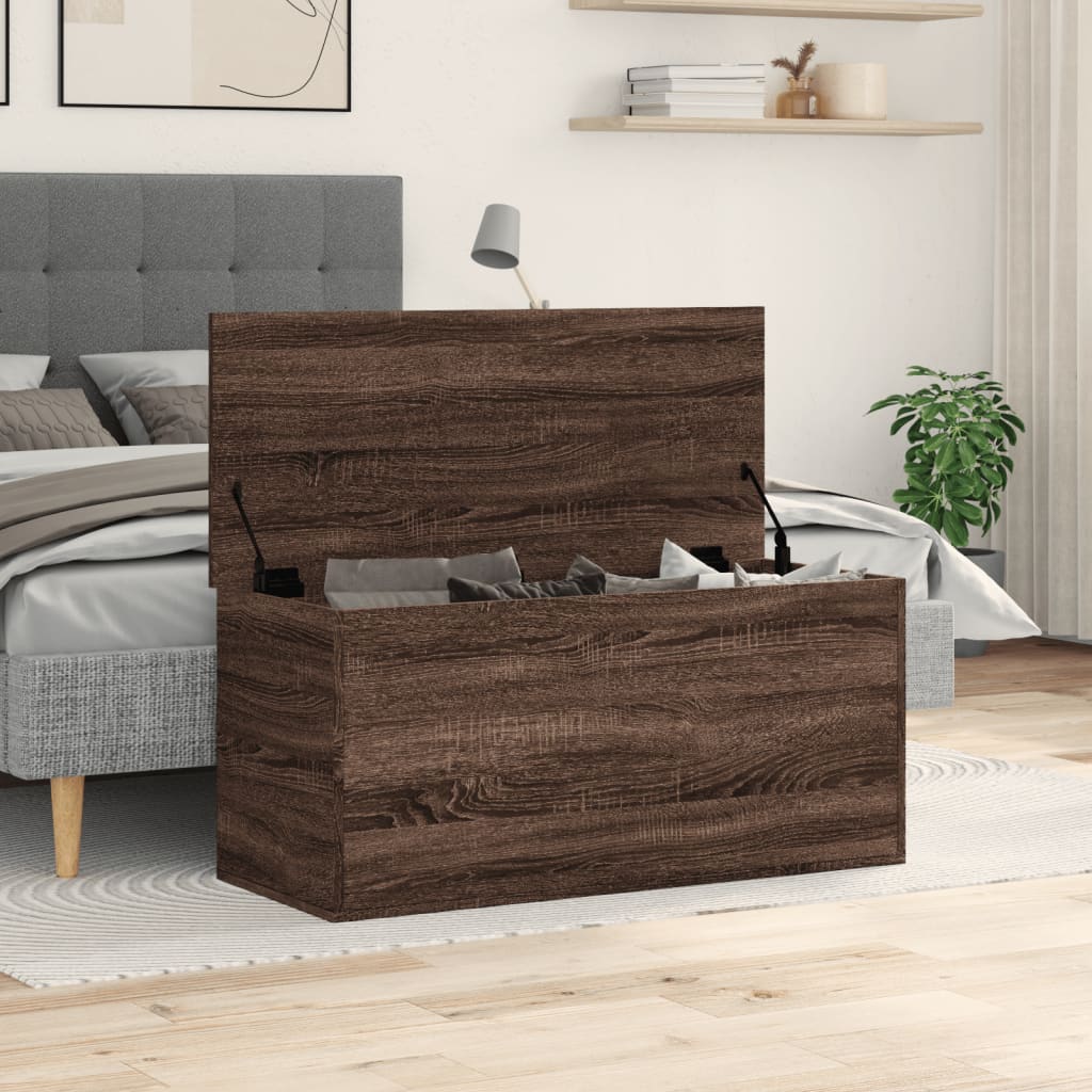 Contenitore Rovere Marrone 100x42x46 cm Legno Multistrato