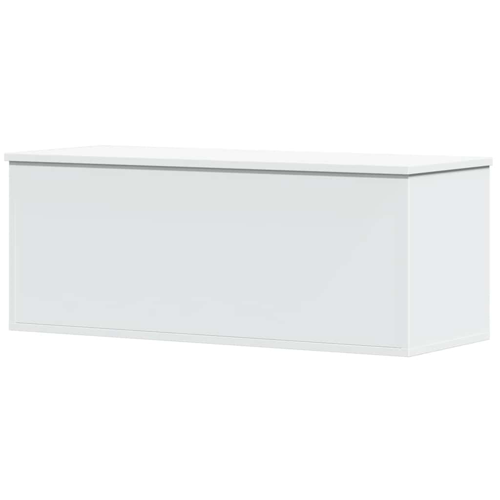 Contenitore Portaoggetti Bianco 90x35x35 cm in Truciolato