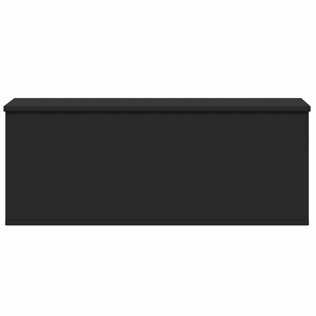 Contenitore Portaoggetti Nero 90x35x35 cm in Truciolato