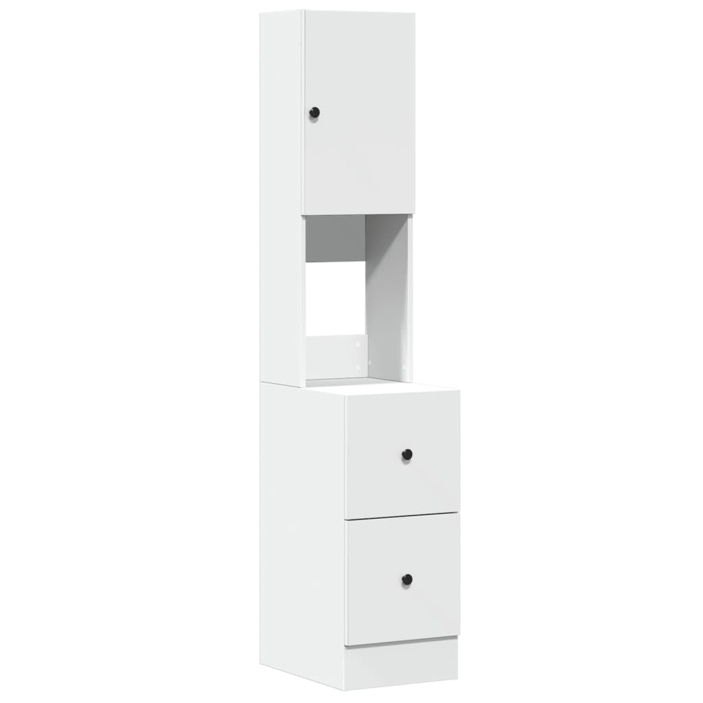 Mobile da Cucina Bianco 35x50x180 cm in Truciolato