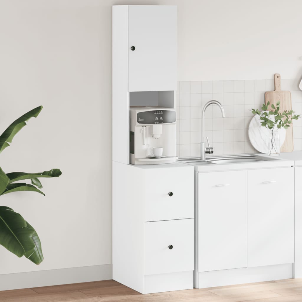 Mobile da Cucina Bianco 35x50x180 cm in Truciolato