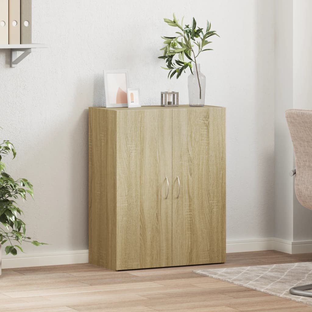 Schedario Rovere Sonoma 60x32x77,5 cm in Legno Multistrato