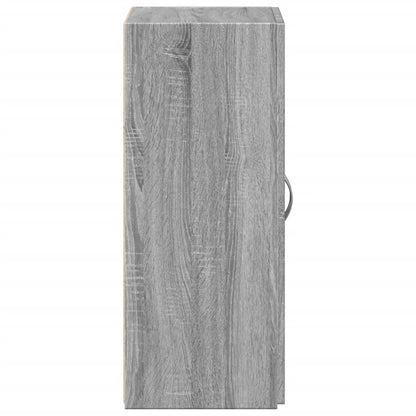 Schedario Grigio Sonoma 60x32x77,5 cm in Legno Multistrato