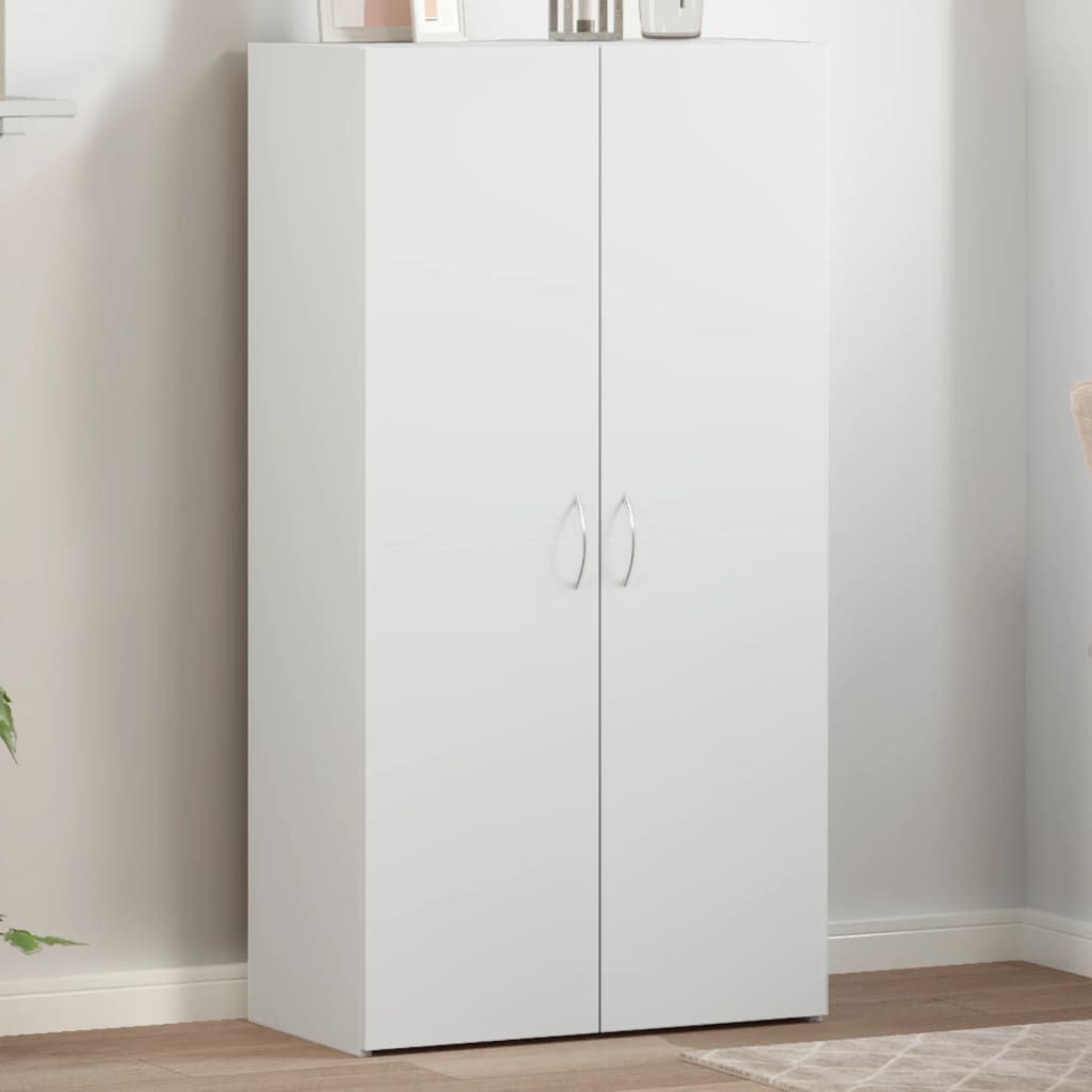 Schedario Bianco 60x32x115 cm in Legno Multistrato