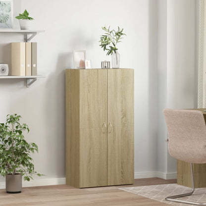Schedario Rovere Sonoma 60x32x115 cm in Legno Multistrato