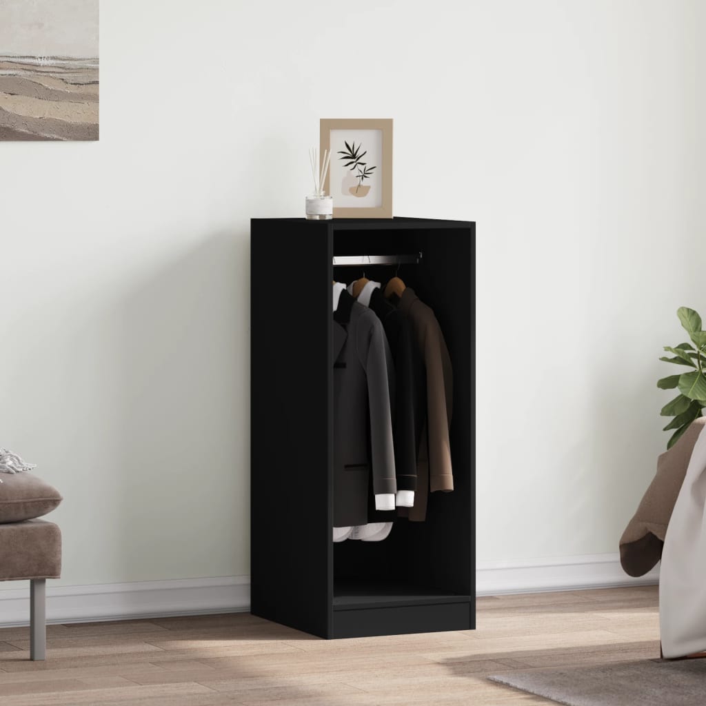 Armadio Nero 48x41x102 cm in Legno Multistrato
