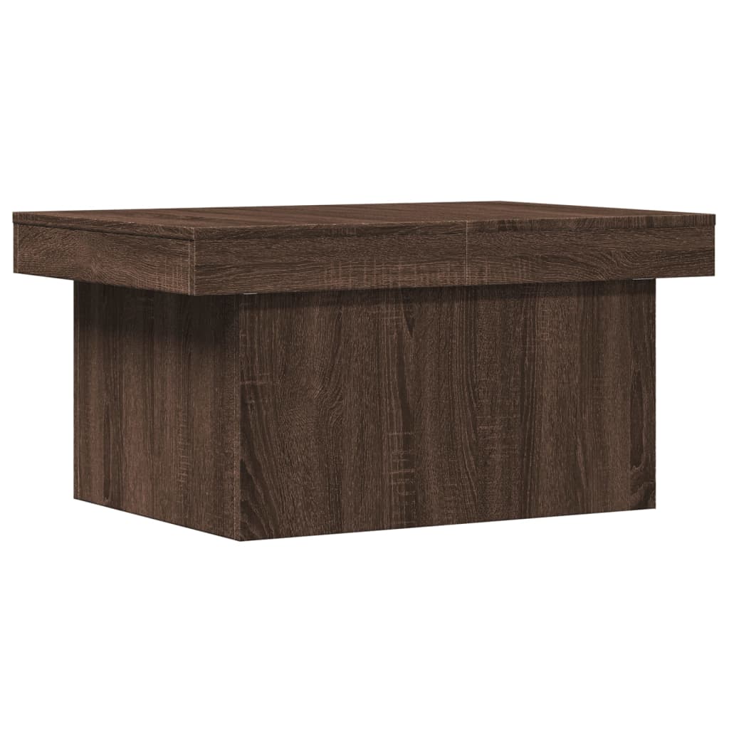 Tavolino Salotto Rovere Marrone 100x55x40 cm Legno Multistrato