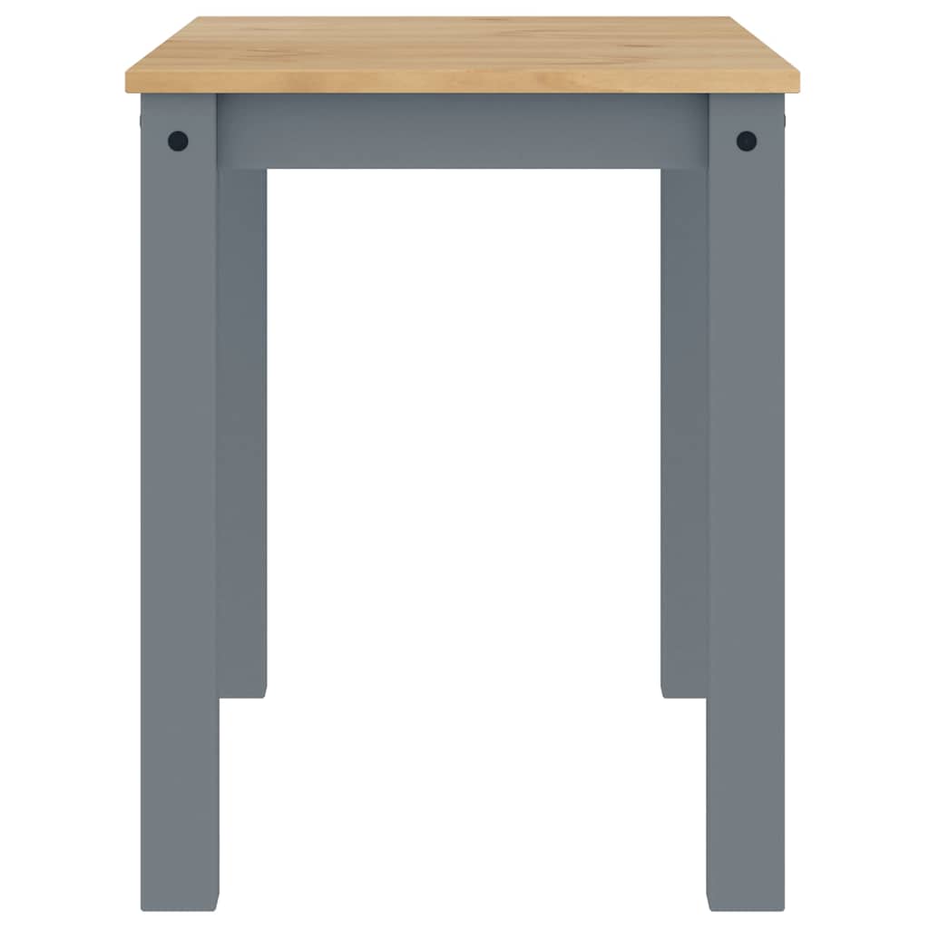 Tavolo da Pranzo Panama Grigio 112x60x75 cm Legno Massello Pino