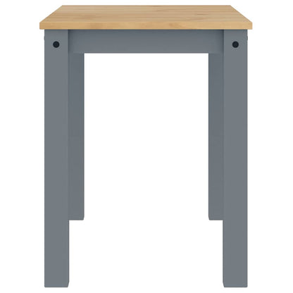 Tavolo da Pranzo Panama Grigio 112x60x75 cm Legno Massello Pino