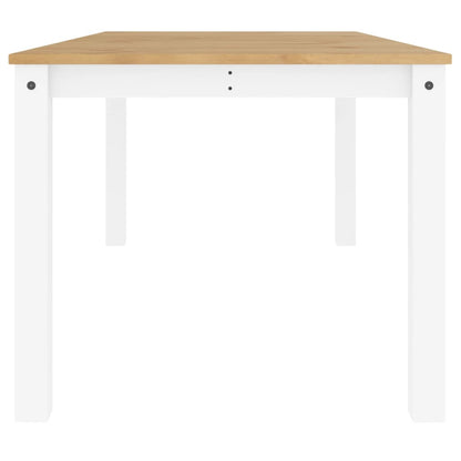 Tavolo da Pranzo Panama Bianco 180x90x75 cm Legno Massello Pino