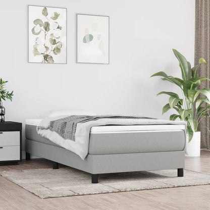 Materasso Molle Insacchettate RigiditÃ  Media Grigio Chiaro 120x190x20 Tessuto