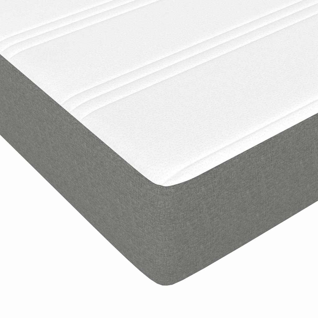 Materasso Molle Insacchettate RigiditÃ  Media Grigio Scuro 120x190x20 Tessuto