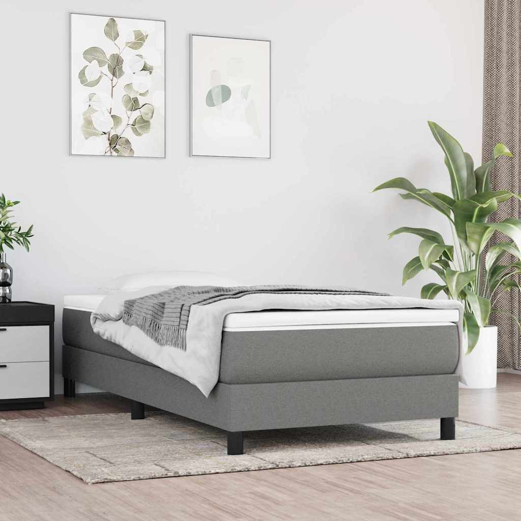 Materasso Molle Insacchettate RigiditÃ  Media Grigio Scuro 120x190x20 Tessuto