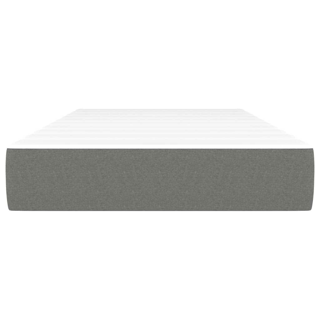 Materasso Molle Insacchettate RigiditÃ  Media Grigio Scuro 120x190x20 Tessuto