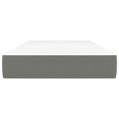 Materasso Molle Insacchettate RigiditÃ  Media Grigio Scuro 120x190x20 Tessuto