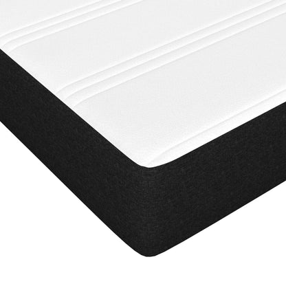 Materasso a Molle Insacchettate RigiditÃ  Media Nero 120x190x20 cm in Tessuto