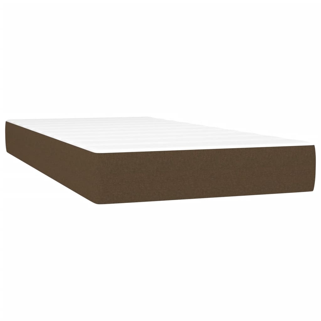 Materasso Molle Insacchettate RigiditÃ  Media Marrone Scuro 120x190x20 Tessuto