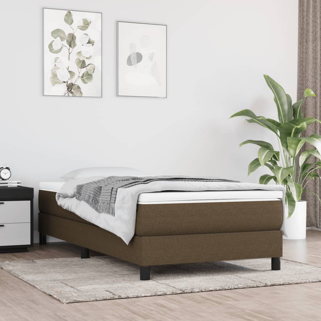 Materasso Molle Insacchettate RigiditÃ  Media Marrone Scuro 120x190x20 Tessuto