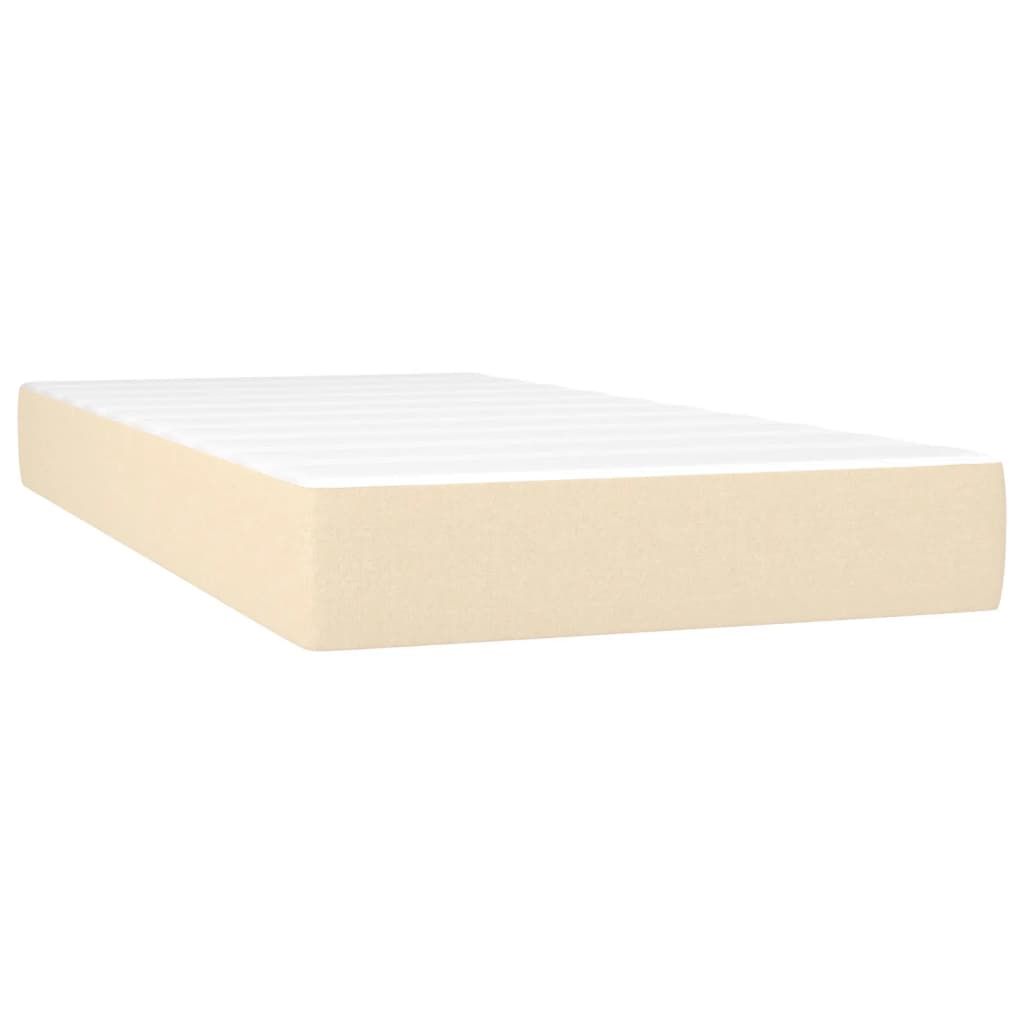 Materasso a Molle Insacchettate RigiditÃ  Media Crema 120x190x20 cm in Tessuto