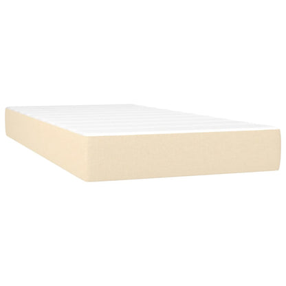 Materasso a Molle Insacchettate RigiditÃ  Media Crema 120x190x20 cm in Tessuto