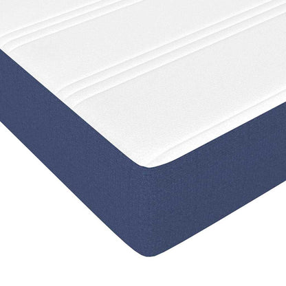Materasso a Molle Insacchettate RigiditÃ  Media Blu 120x190x20 cm in Tessuto