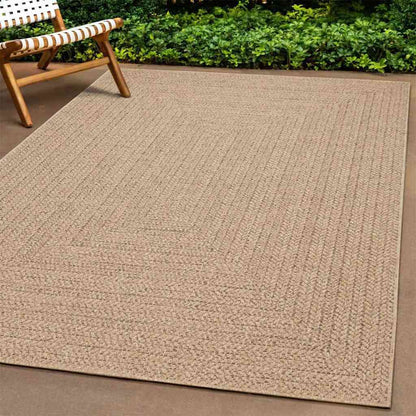 Tappeto ZIZUR 80x250 cm Aspetto Iuta per Interni ed Esterni